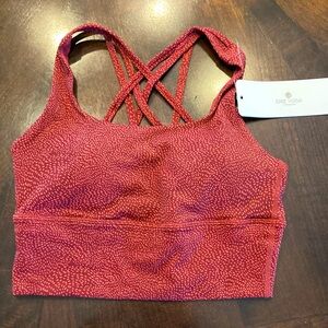 CRZ YOGA Red Sports Bra